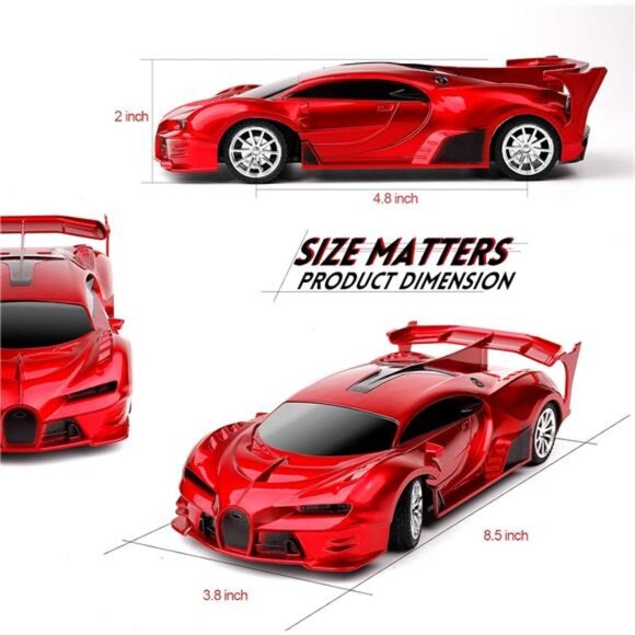 Remote Control Car Rechargeable High Speed 1/18 RC Cars Toys for Boys Girls - Picture 5 of 6